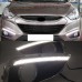 Дневные ходовые огни Hyundai ix35 белого цвета из АБС и