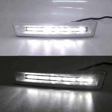 Дневные Ходовые Огни Toyota Land Cruiser Prado Белого Цвета из Абс + Светодиодами