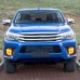 Дневные ходовые огни Toyota Hilux белого цвета из ABS с