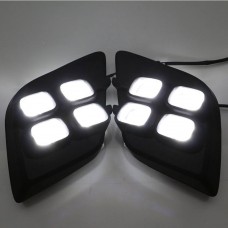 Дневные Ходовые Огни Toyota Hilux Белого Цвета из Abs с Led-подсветкой