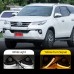 Фара Toyota Fortuner DRL белого цвета из ABS и светодио