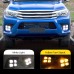 Дневные ходовые огни Toyota Hilux белого цвета из АБС с