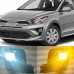 Передний бампер автомобиля DRL с желтым поворотником дл
