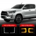 Светодиодные дневные ходовые огни Toyota Hilux желтые у
