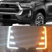 Динамические светодиодные фары DRL Toyota Hilux белого 