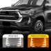 Динамические светодиодные фары DRL Toyota Hilux белого 