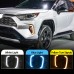 Светодиодные дневные огни DRL для Toyota RAV4 желтого ц