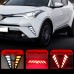 Светодиодные фары для Toyota C-HR белого цвета