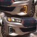 Светодиодные дневные огни Toyota Hilux желтого цвета