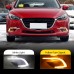 DRL для Mazda 3 Axela, белые светодиодные ходовые огни