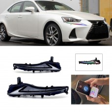 Светодиодные Ходовые Огни для Lexus Is250/350/300 - Белый Абс + Светодиод. (Только для 2017-2021 RGB DRL RGB)