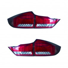 Задние Фонари Honda City Красные Светодиодные (Красная крышка)
