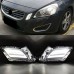 Фара Volvo S60 V60 белая ABS с LED-подсветкой