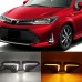 Светодиодные дневные огни для Toyota Axio с желтым пово