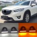 Дневные ходовые огни Mazda CX-5 белого цвета с LED-подс