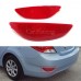 Отражатель заднего бампера Hyundai Accent красный.