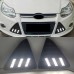 Дневные ходовые огни Ford Focus белого цвета из АБС и с