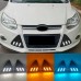 Дневные ходовые огни Ford Focus белого цвета из АБС и с