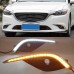 Светодиодная фара DRL для Mazda 6, Atenza, белая, АБС +