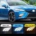 Дневной ходовой свет для Toyota Camry с желтым поворотн