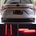 Задний бампер Toyota Sienna 2021-2022 красный с LED фон
