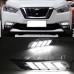 Дневные ходовые огни Nissan Kicks белого цвета, светоди

