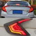 Задний фонарь Honda Civic красного цвета, светодиодный,