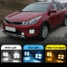 Дневные ходовые огни Kia Rio X-Line белого цвета
