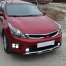 Дневные ходовые огни Kia Rio X-Line белого цвета