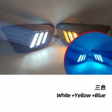 Дневные Ходовые Огни Kia Rio Белые Led Drl Аксессуары (Белый желтый синий)