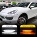 Боковые габаритные огни Porsche Cayenne белого цвета