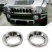 Противотуманная фара Hummer H3 Хром из ABS-пластика