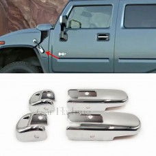 Крышка Капюшона Боковая Hummer H2 Хром из Абс-пластика