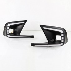 Дневные Ходовые Огни для Honda Civic, Светодиодные Желтые, Пластик, до 2023 года
