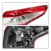 Задний фонарь Nissan Qashqai, красный, Абс-пластик + св