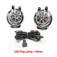 Противотуманные Фары Toyota/lexus Белого Цвета из Абс-пластика Со Светодиодами (LED и проводов)