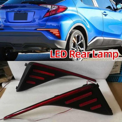 Задний фонарь Toyota C-HR белого цвета из АБС со светод