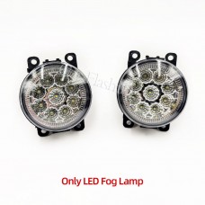 Противотуманные Фары Led для Ford Fusion Fiesta Mustang Ranger Focus C-max, Белый Abs-пластик (Светодиодная лампа)