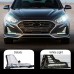 Дневные ходовые огни Hyundai Sonata светодиодные белые