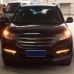 Фара DRL с поворотом для Honda CR-V, белый АБС + светод