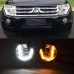 Светодиодные DRL огни для Mitsubishi Pajero - Белый Абс