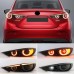 Светодиодные задние фонари Mazda 3 Axela красного цвета