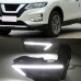 Дневные ходовые огни для Nissan X-Trail белого цвета с 