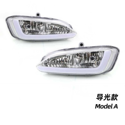 Дневные ходовые огни Hyundai Santa Fe белого цвета, вод