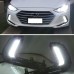 Дневные ходовые огни Hyundai Elantra, белый Абс-пластик