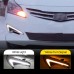 Светодиодные дневные ходовые огни Hyundai Solaris желто