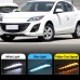 Дневные ходовые огни Mazda 3 Axela, желтый сигнал, LED,
