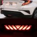 Светодиодный отражатель для Toyota C-HR, задний бампер,
