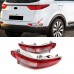 Задний бампер с LED фарами для Kia Sportage K5, красный
