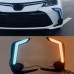 Дневные ходовые огни Toyota Corolla желтого цвета